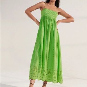 Green Midi Dress - Zara - Size M